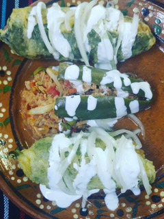 Una foto de Chiles rellenos de marlin
