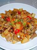 Carne magra de cerdo con colinabo (picante)
