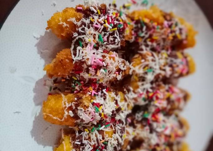Bagaimana Menyiapkan Pisang goreng crispy, Bikin Ngiler