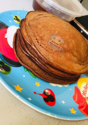 Chocolate pancake ainihin hoton girkin