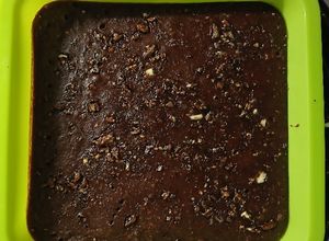Una foto de Brownie con banana y chocolino✨