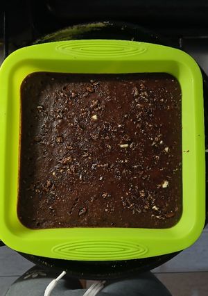 Una foto de Brownie con banana y chocolino✨