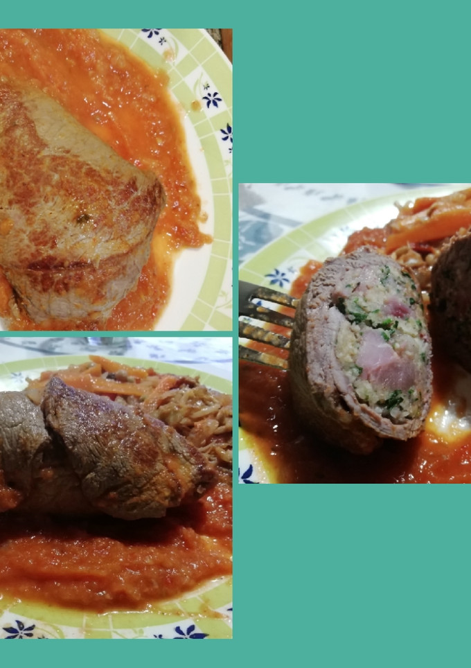 Una foto de Niños envueltos con salsa de tomate frito y vegetales salteados