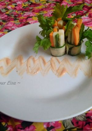 Foto resep Salad roll sayur saus mayo