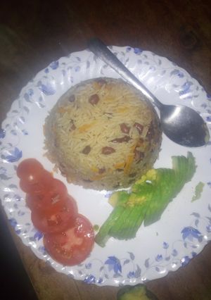 A picture of Cowpeas pilau.