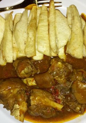 A picture of Fried yam.