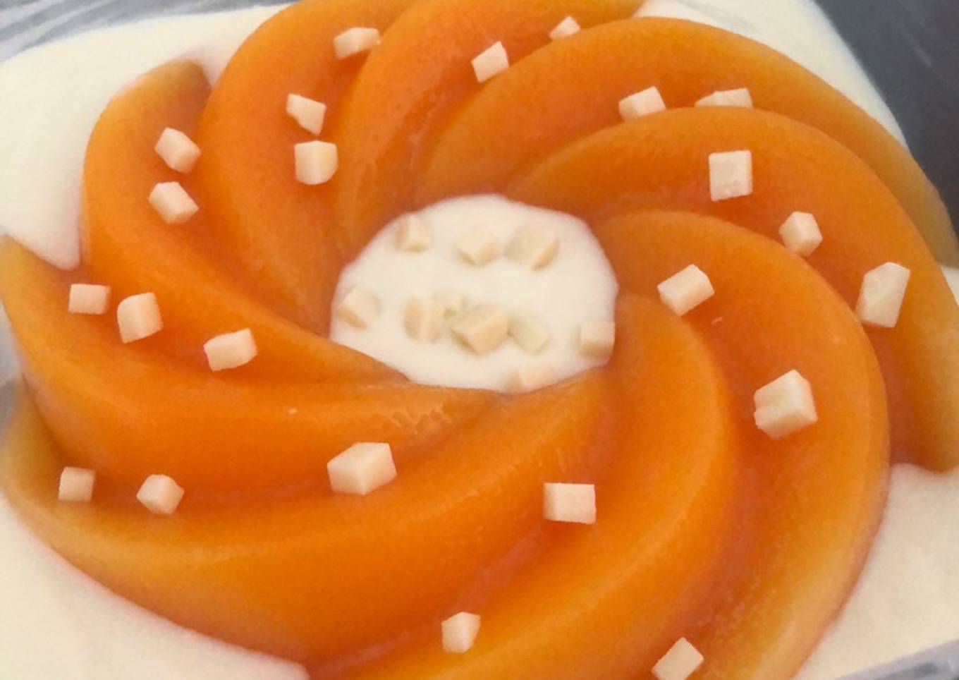 Mango Cheese Puding
