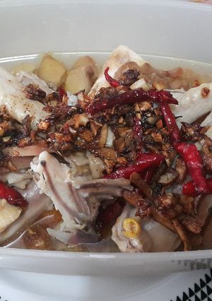 Foto resep Chicken with garlic and ginger