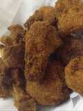 Fried chicken in bread crumbs