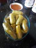 Stuffed Zucchini and Green Peppers
