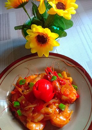 Foto resep Udang Asam manis pedas
