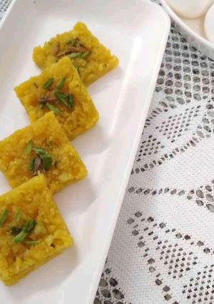 A picture of Egg Barfi.