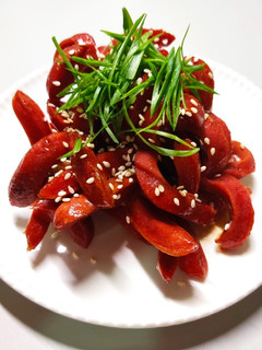 照燒鑫鑫腸 照り焼きウインナー - 簡易便當菜色 的食譜成品照片