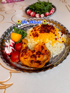 عکسی از دستور 🌱زرشک پلو مجلسی با مرغ