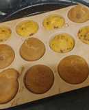 Muffins sin tacc y sin azúcar de banana y chocolate