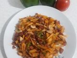 غذا ساده و سریع با سوسیس😋