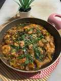 Shrimp tofu caserole ala fe