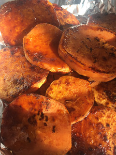 Una foto de “Torrijas” dulces de boniato con canela (microondas y plancha)