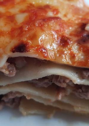 Una foto de Lasaña de carne