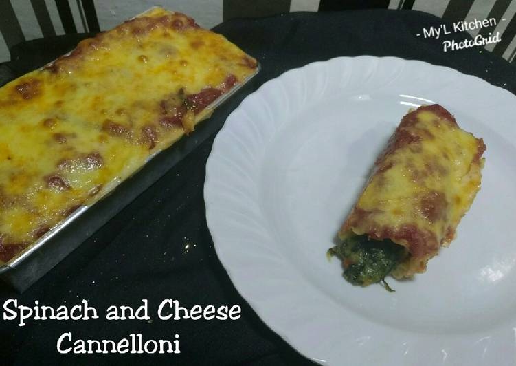 Resep Spinach And Cheese Cannelloni | Cara Bikin Spinach And Cheese Cannelloni Yang Mudah Dan Praktis