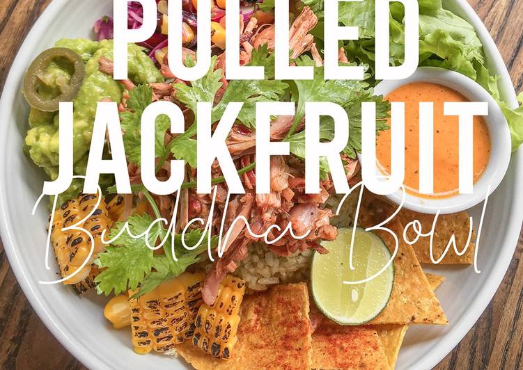 Recipe of Ultimate VEGAN RECIPES: Pulled Jackfruit Buddha Bowl