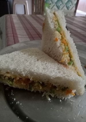 A picture of Veg mayo sandwich.