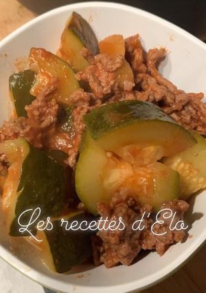 Une photo de Courgette à la bolognaise au Cookeo