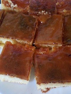 صورة لوصفة بسبوسة بكريمة الكراميل 😋