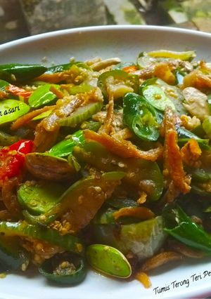 Foto resep Tumis Terong Teri Petai Cabe Hijau