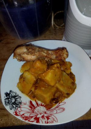 A picture of Yam porridge.