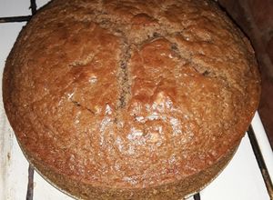 Una foto de Torta de zanahoria y condimentos