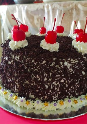 Foto resep Base cake kukus (Blackforest)