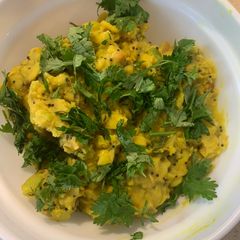 Lilva beans aloo subji A picture of Lilva beans aloo subji.