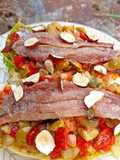 Cogollos con anchoas