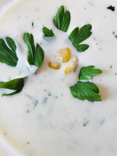 صورة لوصفة شوربة الذرة