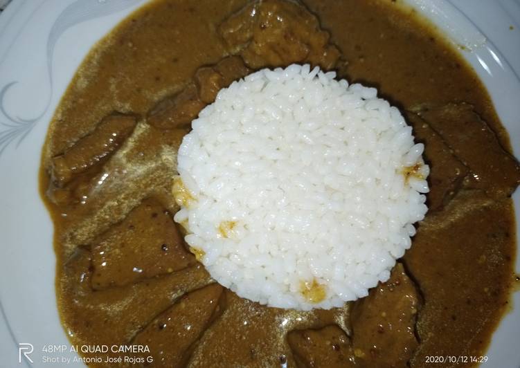Presa ibérica con mezclum mostazas y de curry inglés ☺️☺️😠🥳🥳
