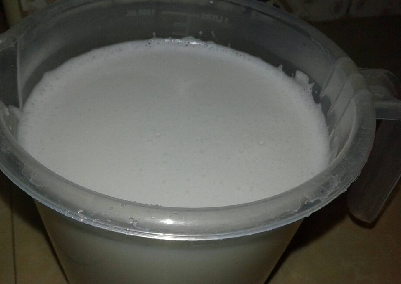 Homemade coconut milk