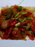 แหนมไก่ผัดน้ำพริกเผา