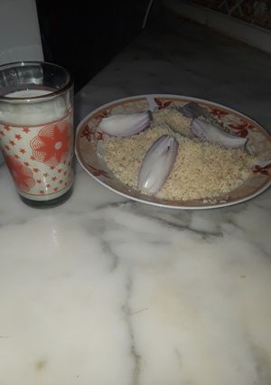 صورة لوصفة طعام باللبن