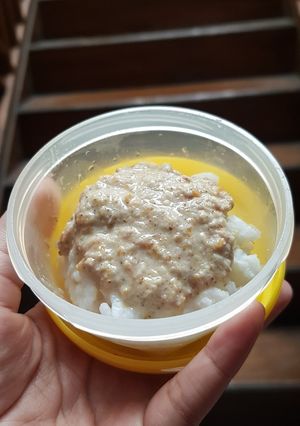 Foto resep MPASI 10+ Nasi Tim with Creamy Salmon