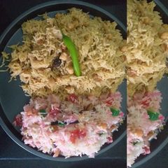 Chickpeas Pulao with Mattanjan😋#Perfect Match😍😋 A picture of Chickpeas Pulao with Mattanjan😋#Perfect Match😍😋.