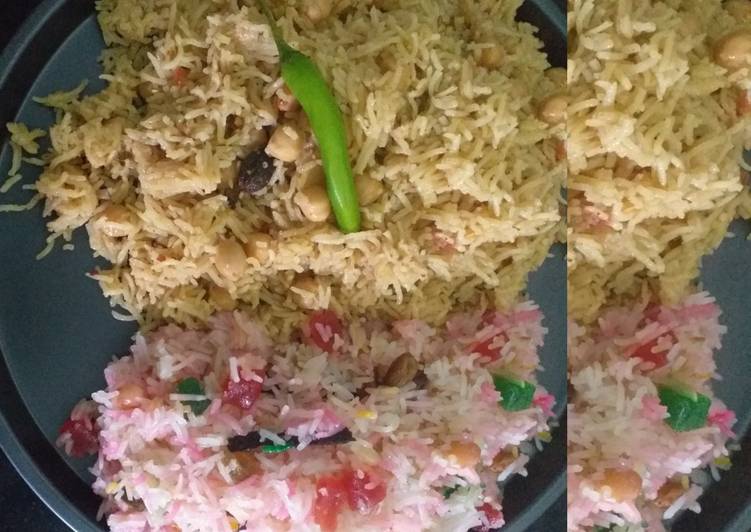 Step-by-Step Guide to Make Super Quick Homemade Chickpeas Pulao with Mattanjan😋#Perfect Match😍😋