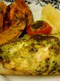 Frango ao forno com pesto