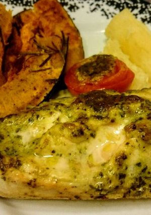 Foto de Frango ao forno com pesto