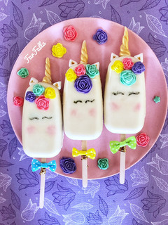 صورة لوصفة يونيكورن كيك 🦄 Unicorn Cakesicle
