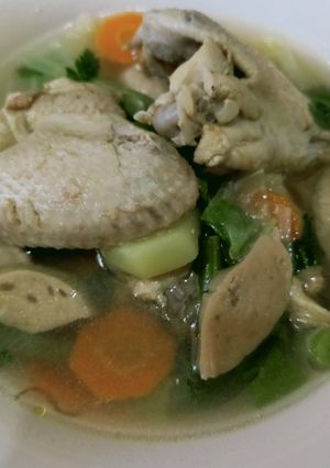 Foto resep Sup sayap ayam dan baso