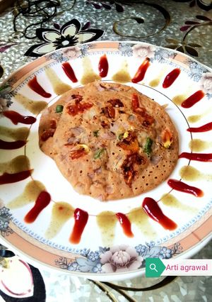 आटा उत्तपम (aata uttapam recipe in Hindi) रेसिपी मुख्य फोटो