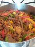 Bistec con pimientos