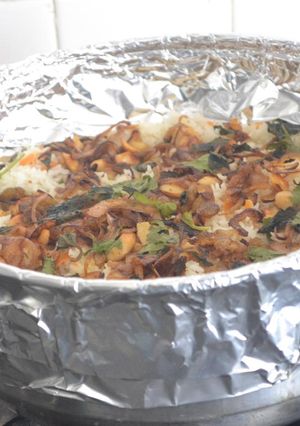 A picture of Chicken Biryani Kerala Style.