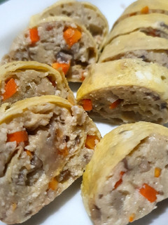 Foto resep Rolade tahu jamur kukus (vegan)